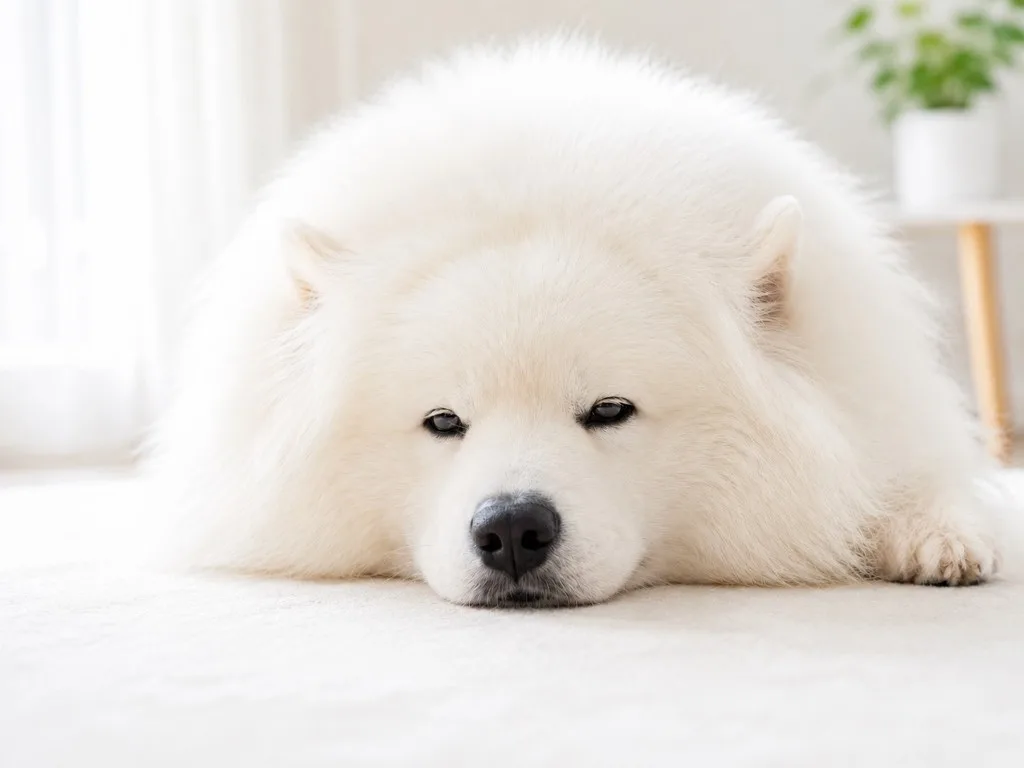 サモエドのお留守番について