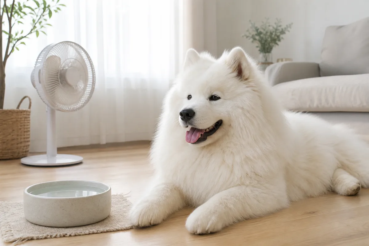サモエドの夏の過ごし方
