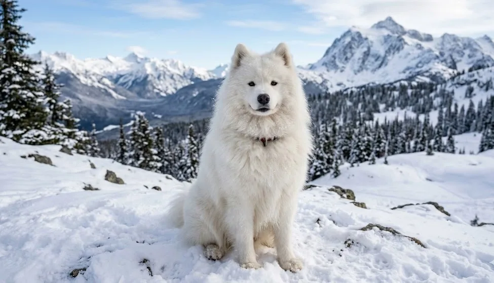 サモエドの特徴的な笑顔